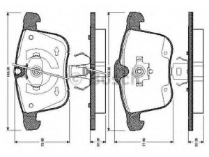 BOSCH 0 986 TB2 867 stabdžių trinkelių rinkinys, diskinis stabdys 
 Techninės priežiūros dalys -> Papildomas remontas
1605079, 1605138, 9268709, 93176379