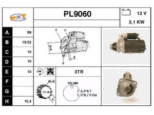 SNRA PL9060 starteris
49025ES