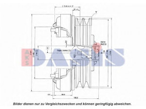 AKS DASIS 851119N magnetinė sankaba, oro kondicionieriaus kompresorius