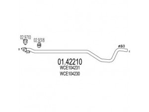 MTS 01.42210 išleidimo kolektorius 
 Išmetimo sistema -> Išmetimo vamzdžiai
WCE104230, WCE104231