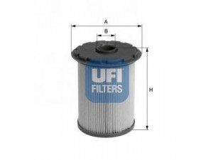 UFI 26.693.00 kuro filtras 
 Filtrai -> Kuro filtras
9112191, 93190334, 16405-00QAA