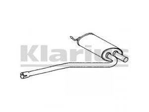 KLARIUS 220497 vidurinis duslintuvas 
 Išmetimo sistema -> Duslintuvas
8D0253409AA, 8D0253409T, 8D0253409AA