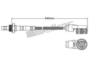 WALKER PRODUCTS 250-24044 lambda jutiklis 
 Išmetimo sistema -> Lambda jutiklis
25172666