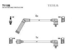 TESLA T119B uždegimo laido komplektas 
 Kibirkšties / kaitinamasis uždegimas -> Uždegimo laidai/jungtys
SD001043