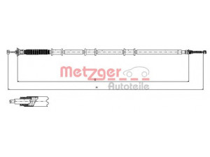 METZGER 12.0735 trosas, stovėjimo stabdys 
 Stabdžių sistema -> Valdymo svirtys/trosai
51796642