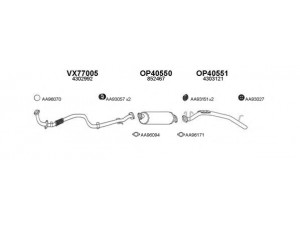 VENEPORTE 770039 išmetimo sistema