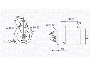 MAGNETI MARELLI 063523621000 starteris 
 Elektros įranga -> Starterio sistema -> Starteris
772000082
