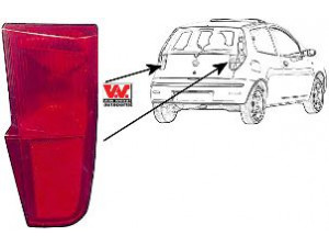 VAN WEZEL 1622927 atšvaitas 
 Elektros įranga -> Atšvaitai/šoniniai atšvaitai
0051721472, 51721472