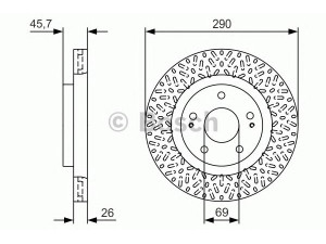 BOSCH 0 986 479 U80 stabdžių diskas 
 Dviratė transporto priemonės -> Stabdžių sistema -> Stabdžių diskai / priedai
MN116981