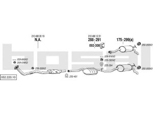 BOSAL 052.220.10 išmetimo sistema 
 Išmetimo sistema -> Išmetimo sistema, visa