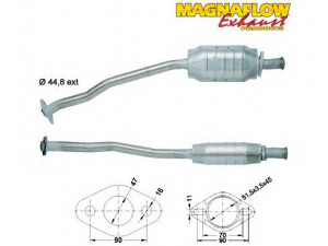 MAGNAFLOW 85808 katalizatoriaus keitiklis 
 Išmetimo sistema -> Katalizatoriaus keitiklis
855057