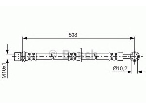 BOSCH 1 987 481 606 stabdžių žarnelė 
 Stabdžių sistema -> Stabdžių žarnelės
26540 AE030, 26590 AE030