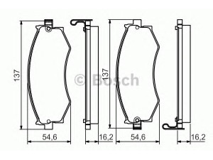 BOSCH 0 986 495 076 stabdžių trinkelių rinkinys, diskinis stabdys 
 Techninės priežiūros dalys -> Papildomas remontas
41060 6J091, 41060 80N90
