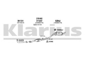 KLARIUS 820082U išmetimo sistema 
 Išmetimo sistema -> Išmetimo sistema, visa