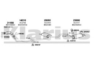 KLARIUS 940480E išmetimo sistema 
 Išmetimo sistema -> Išmetimo sistema, visa