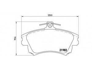 BREMBO P 86 017 stabdžių trinkelių rinkinys, diskinis stabdys 
 Techninės priežiūros dalys -> Papildomas remontas
M850976, MR527656, MZ690339, X3511010