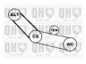QUINTON HAZELL QDK21 V formos rumbuotas diržas, komplektas 
 Techninės priežiūros dalys -> Techninės priežiūros intervalai