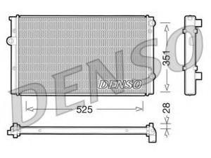 DENSO DRM32028 radiatorius, variklio aušinimas 
 Aušinimo sistema -> Radiatorius/alyvos aušintuvas -> Radiatorius/dalys
3H0121253, 3H0121253B
