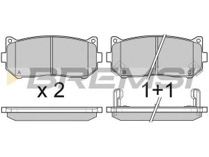 BREMSI BP3064 stabdžių trinkelių rinkinys, diskinis stabdys 
 Techninės priežiūros dalys -> Papildomas remontas
0K2FC2628Z, 0K9A02623Z, 0K9A02628Z