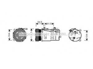 AVA QUALITY COOLING VWK280 kompresorius, oro kondicionierius 
 Oro kondicionavimas -> Kompresorius/dalys
7H0820803B, 7H0820803C, 7H0820803D