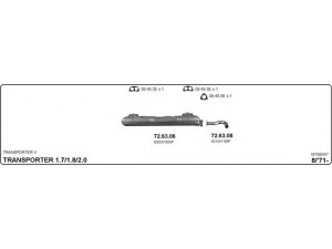 IMASAF 587000357 išmetimo sistema 
 Išmetimo sistema -> Išmetimo sistema, visa