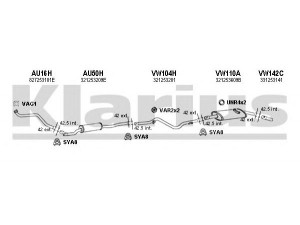KLARIUS 930057U išmetimo sistema