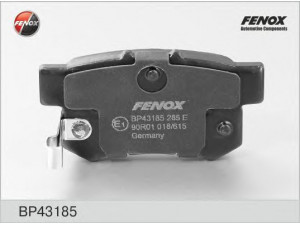 FENOX BP43185 stabdžių trinkelių rinkinys, diskinis stabdys 
 Techninės priežiūros dalys -> Papildomas remontas
5580057L50, 5580080J00, 5580080J02
