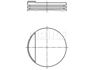 MAHLE ORIGINAL 034 53 00 stūmoklis 
 Variklis -> Cilindrai/stūmokliai
026 107 065 E, 026 107 103 E, 034 107 065 H