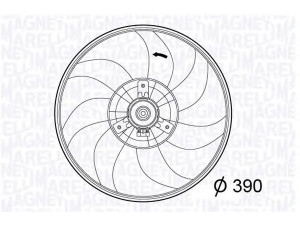 MAGNETI MARELLI 069422567010 ventiliatorius, radiatoriaus 
 Aušinimo sistema -> Oro aušinimas
13 20 8239, 13 41 388, 13208239