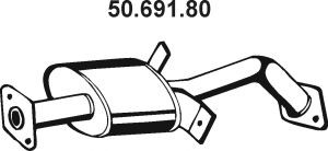 EBERSPÄCHER 50.691.80 vidurinis duslintuvas 
 Išmetimo sistema -> Duslintuvas
MB651687