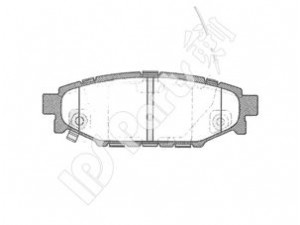 IPS Parts IBR-1704 stabdžių trinkelių rinkinys, diskinis stabdys 
 Techninės priežiūros dalys -> Papildomas remontas
26696-AG010, 26696-AG030