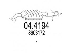 MTS 04.4194 katalizatoriaus keitiklis 
 Išmetimo sistema -> Katalizatoriaus keitiklis
8603172