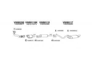 VENEPORTE 800533 išmetimo sistema 
 Išmetimo sistema -> Išmetimo sistema, visa