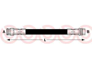 BREMBO T 61 052 stabdžių žarnelė 
 Stabdžių sistema -> Stabdžių žarnelės
4806A1, 24524601903, BFH5400, PHA422