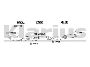 KLARIUS 790180U išmetimo sistema 
 Išmetimo sistema -> Išmetimo sistema, visa