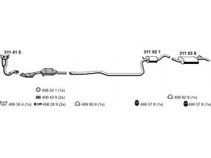 ERNST 030190 išmetimo sistema 
 Išmetimo sistema -> Išmetimo sistema, visa
