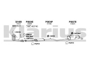 KLARIUS 630694U išmetimo sistema