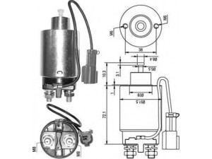 MAGNETI MARELLI 940113050285 solenoidinis jungiklis, starteris
M1T72085