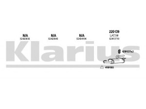 KLARIUS 510047E išmetimo sistema 
 Išmetimo sistema -> Išmetimo sistema, visa