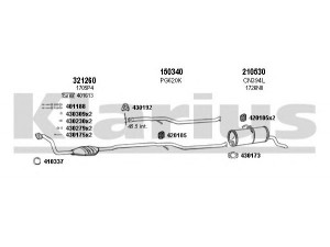 KLARIUS 630425E išmetimo sistema 
 Išmetimo sistema -> Išmetimo sistema, visa