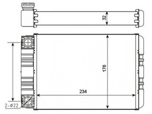NRF 54274 šilumokaitis, salono šildymas 
 Šildymas / vėdinimas -> Šilumokaitis
2038300161, A2038300161
