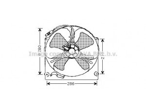 AVA QUALITY COOLING DU7503 ventiliatorius, radiatoriaus