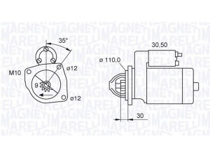 MAGNETI MARELLI 063522187740 starteris 
 Elektros įranga -> Starterio sistema -> Starteris
SS428, 4 249 867 8, 93828721, 99451753