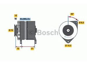 BOSCH 0 120 489 394 kintamosios srovės generatorius 
 Elektros įranga -> Kint. sr. generatorius/dalys -> Kintamosios srovės generatorius