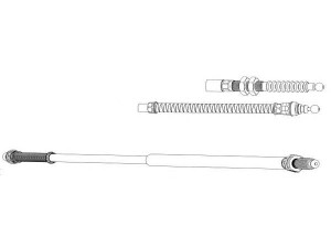 CEF CT02138 trosas, stovėjimo stabdys 
 Stabdžių sistema -> Valdymo svirtys/trosai
96068340