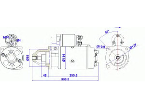 DELCO REMY 19024228 starteris
409 09 0001, 4090901, 410 00 09 0001