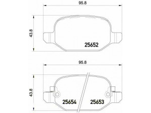 BREMBO P 23 150 stabdžių trinkelių rinkinys, diskinis stabdys 
 Techninės priežiūros dalys -> Papildomas remontas
77366456
