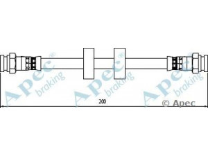APEC braking HOS3969 stabdžių žarnelė 
 Stabdžių sistema -> Stabdžių žarnelės
4806K0, 51790084