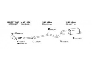 VENEPORTE 530172 išmetimo sistema 
 Išmetimo sistema -> Išmetimo sistema, visa