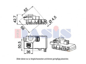 AKS DASIS 700053N reguliatorius, keleivio pusės ventiliatorius 
 Šildymas / vėdinimas -> Orpūtė/dalys
2218200110, 2218706758, A2218200110